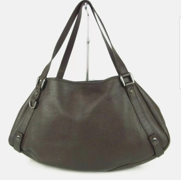 GUCCI Beautiful Brown Gucci Abbey Leather Shoulder bag Brown Italy - Picture 1 of 11
